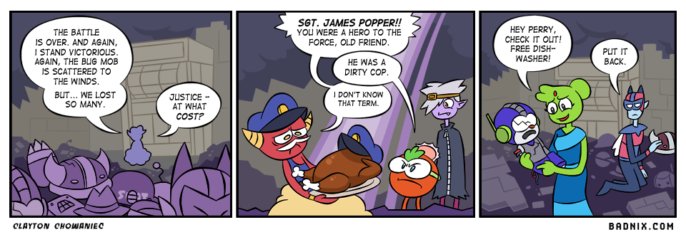 We're Sgt. Popper's lonely cop's club pun, we hope you will enjoy the dead penguin